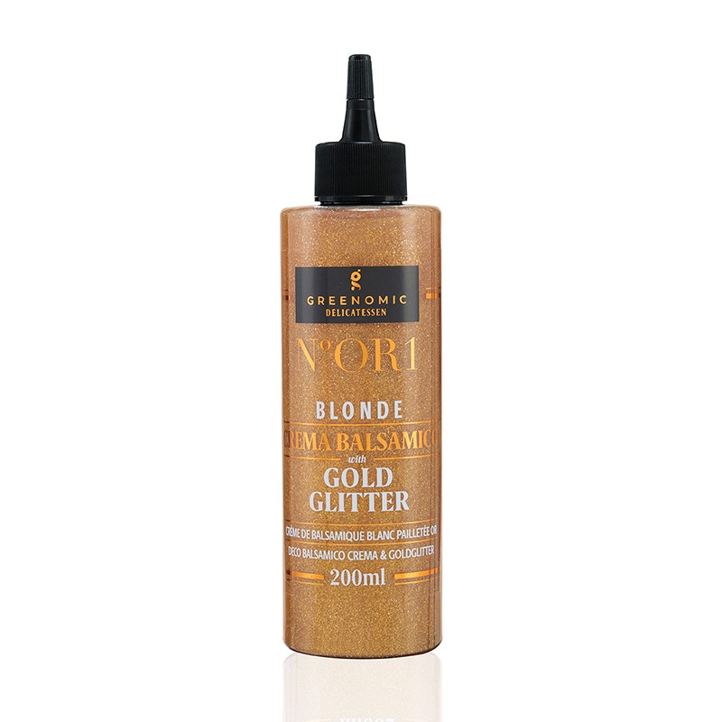 Crema Balsamico & Gold Blonde with Gold Glitter